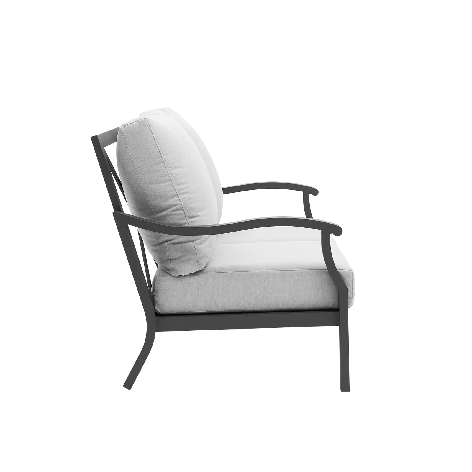 Outdoor Patio Loveseat 2 Seat Sofa Patio Love Seat Aluminum Loveseat Couch