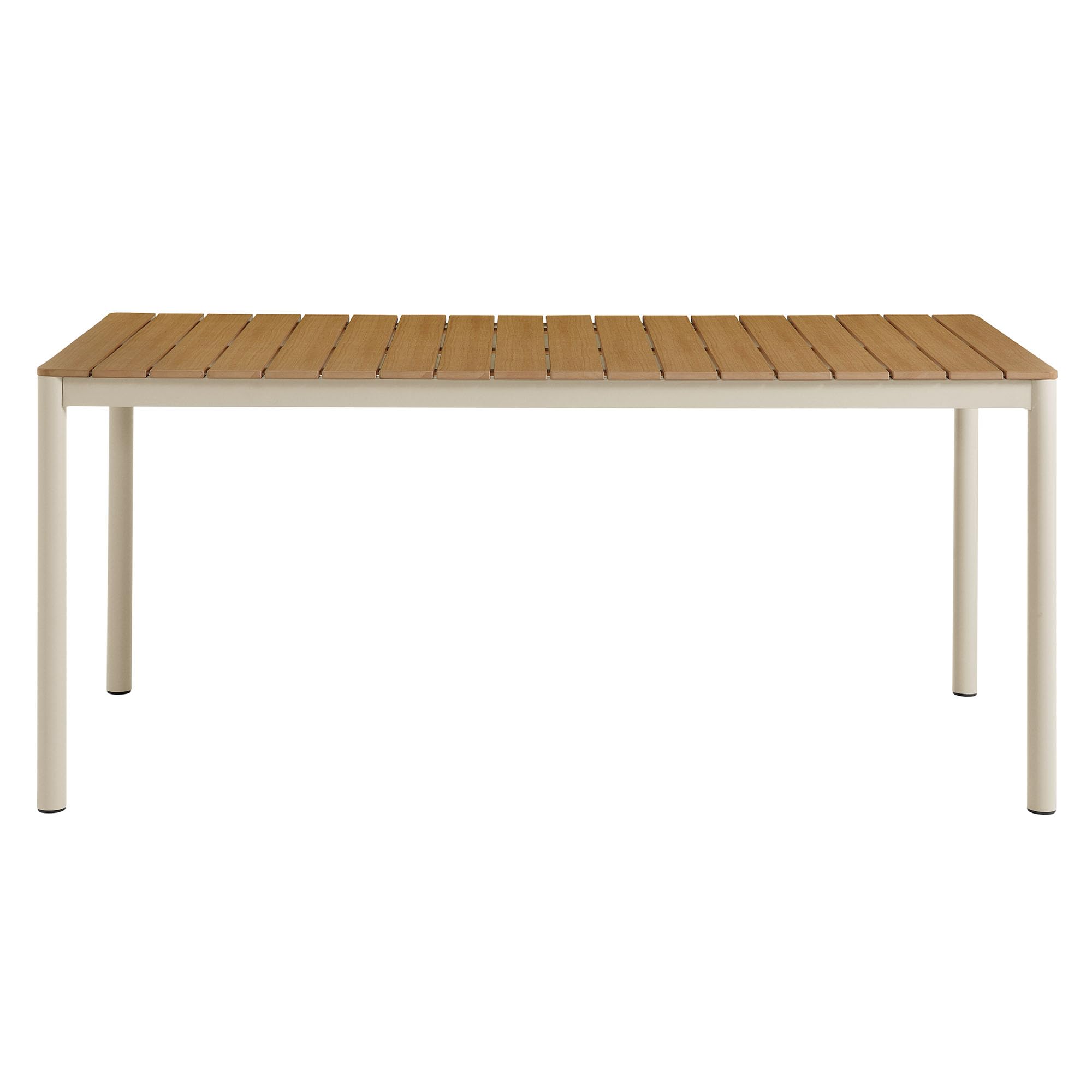 Finn 71 Inch Outdoor Patio Dining Table for 6 People in Natural