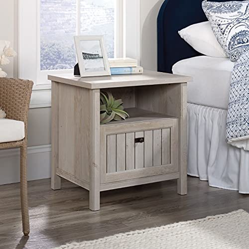 Costa Night Stand with Drawer in Chalked Chestnut
