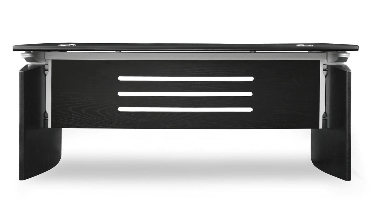 Harrison Black Oak Executive Desk