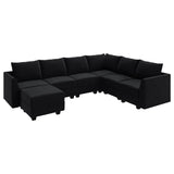 Sectional Sofa Velvet U Shaped Couch with Storage Oversized Modular