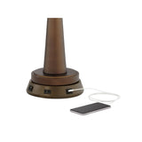 Bentley Southwestern Table Lamp with USB and AC Power Outlet Workstation Charging