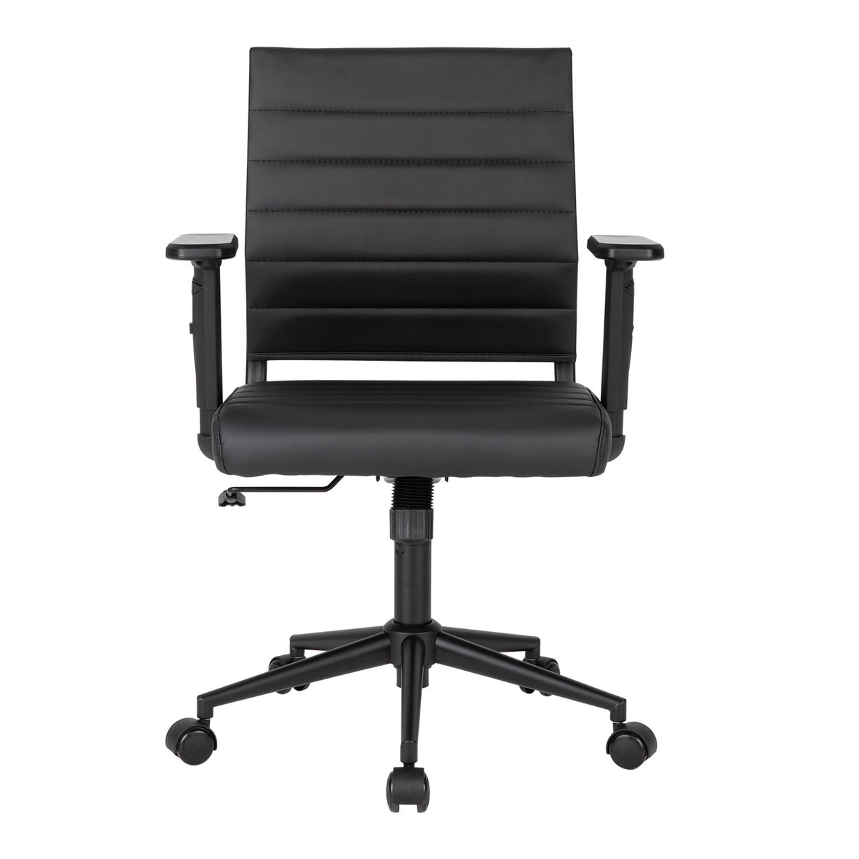 Office Desk Chair with Adjustable Arm Rests, Mid Back Ergonomic Swivel Conference Room