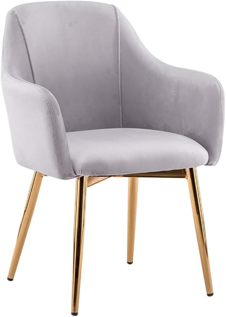 Nordic Cloth Dining Chair, Reception Conference Chair Outstanding Design Metal Legs,