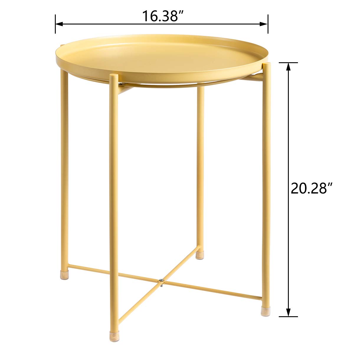 Tray Metal End Table, Sofa Table Small Round Side Tables