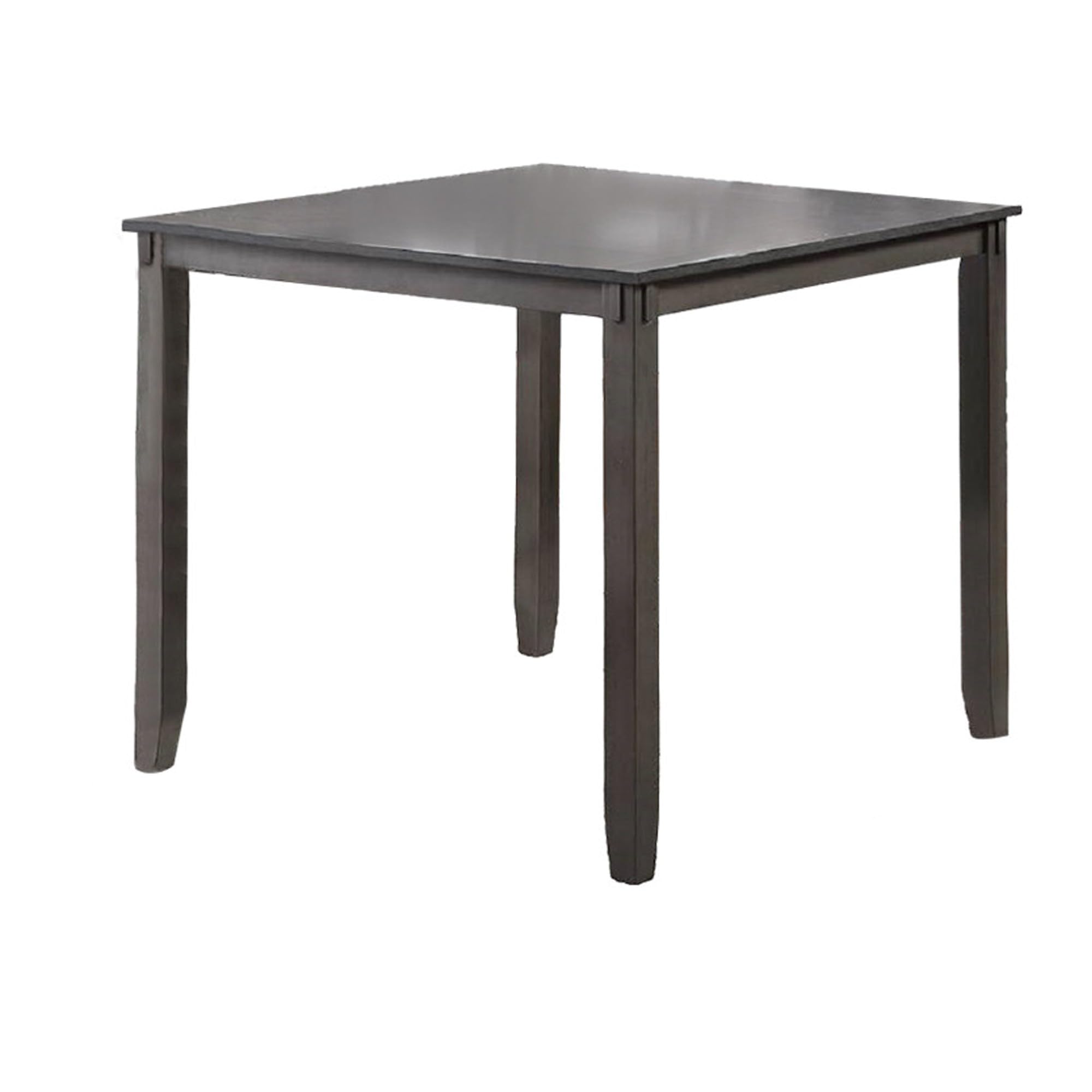 5 Piece Counter Height Dinning Table Set with 4 Chairs, Padded Seats, Gray