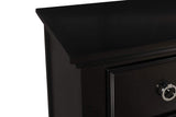 New Classic Furniture Tamarack Solid Wood 5-Drawer Chest, Black