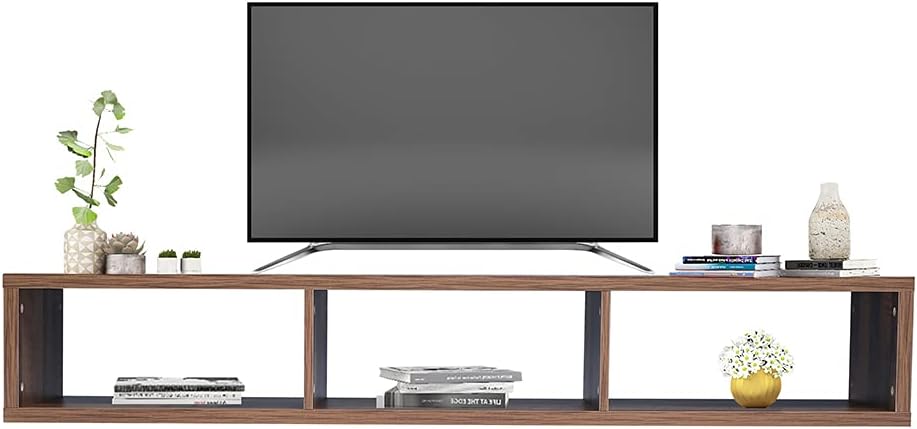 Floating TV Cabinet, 60inch Modern Wood Wall Mounted Media Console