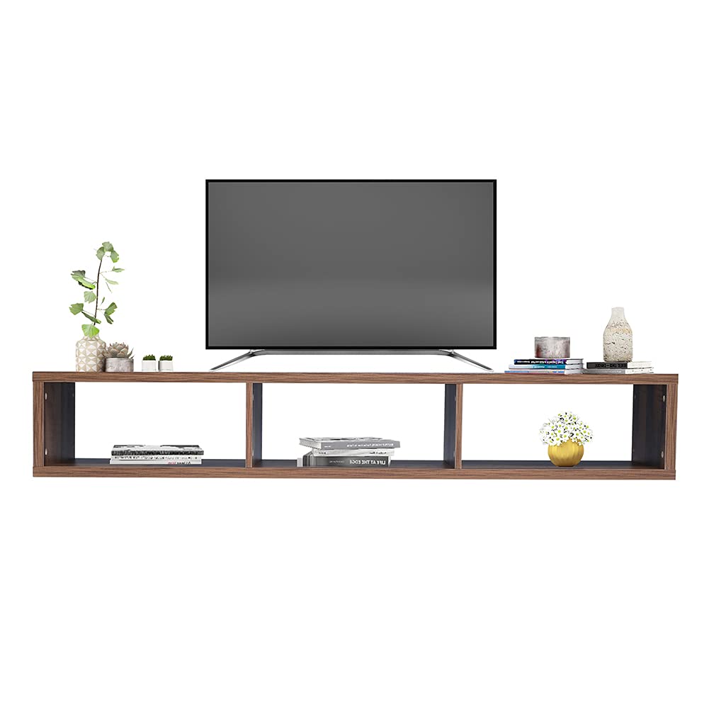 Floating TV Cabinet, 60inch Modern Wood Wall Mounted Media Console