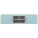 Floating TV Stand, Wall Mounted Entertainment Center with Storage and Open Shelf