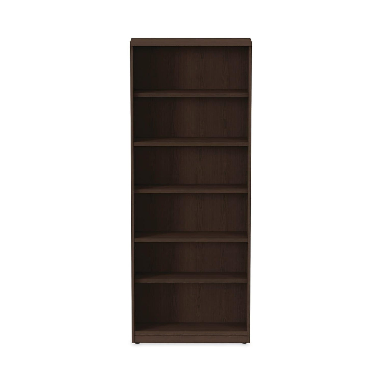 ALEVA638232ES 31.75 in. x 14 in. x 80.25 in. Valencia Series 6-Shelf Bookcase - Espresso