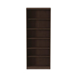 ALEVA638232ES 31.75 in. x 14 in. x 80.25 in. Valencia Series 6-Shelf Bookcase - Espresso