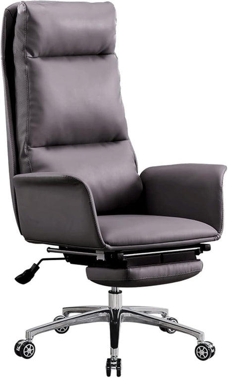 High Backrest Swivel Chairs Cowhide Chairs Home Office Desk Chairs