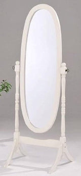 Swivel Full Length Wood Cheval Floor Mirror, Cherry Finish New