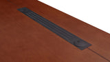 Furniture Modern 79" Ford Executive Desk with Right Return and Filing Cabinets - Light Wood