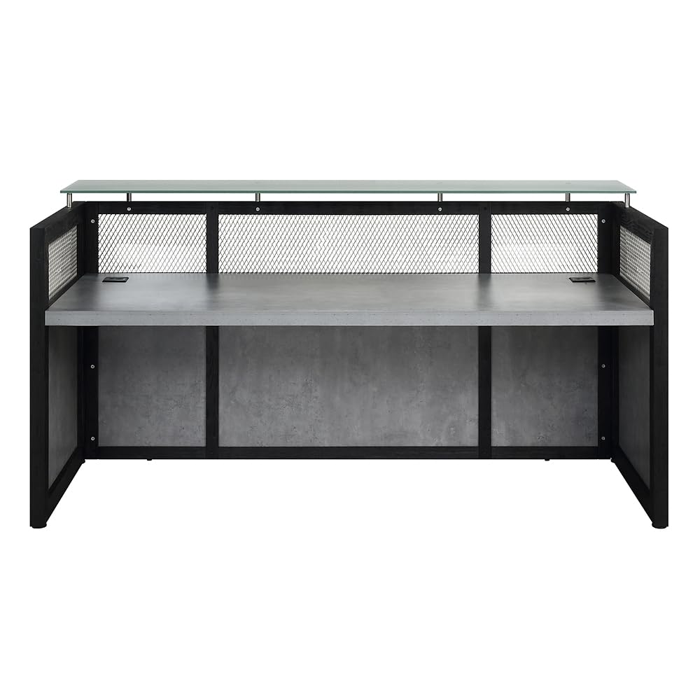 Modern Reception Desk with Counter - 86" W x 30" D Retail Checkout Counter