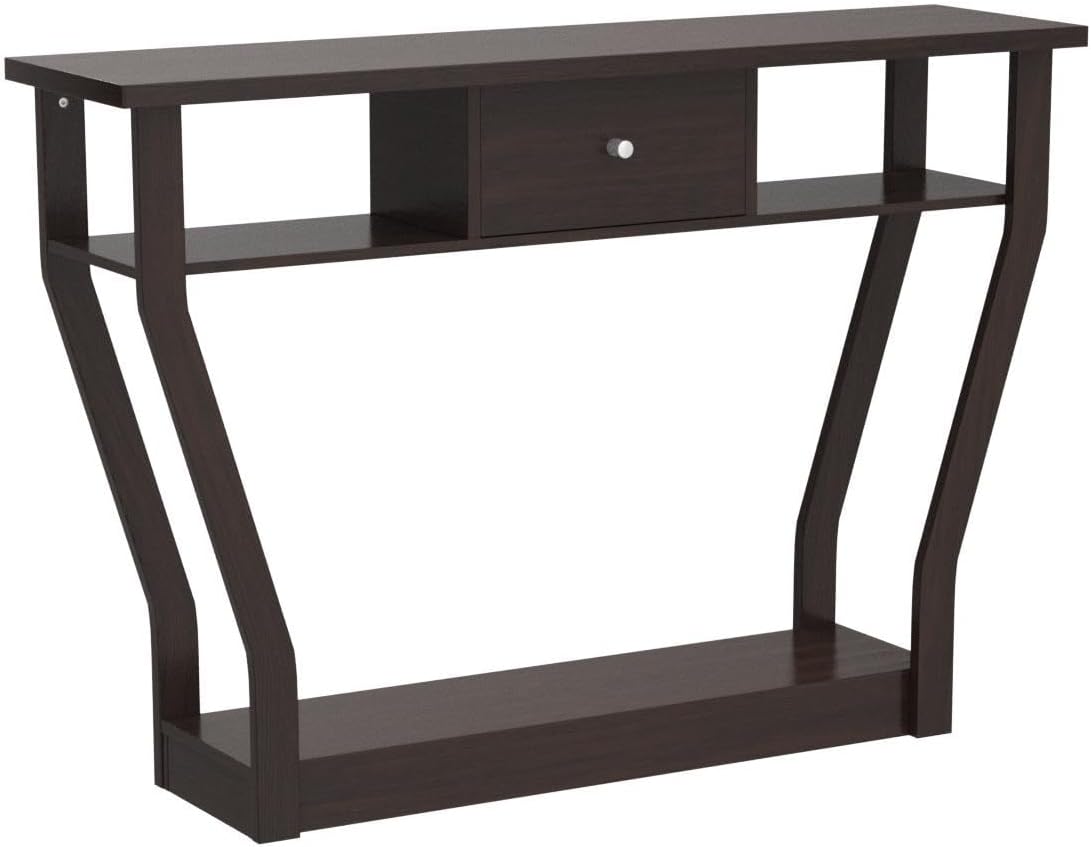 47" Wooden Entryway, Accent Cosole Tables Table with Drawer and Shelf