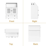 Dog Feeding Station with Storage Cabinet & 2 Raised Bowls