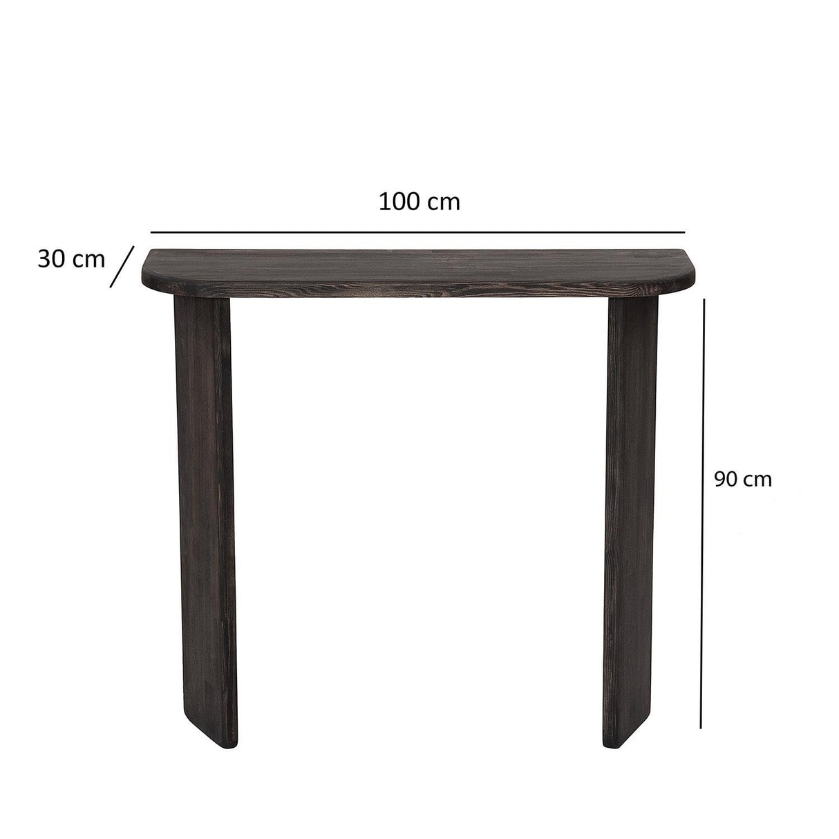 Narrow Solid Wood Entryway Console Table, Modern Black Slim Entry Table, Rustic Small Sofa Table,