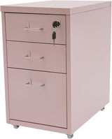 Mobile File Cabinet with 3 Drawers,Morden Style Filing Cabinet Organizer