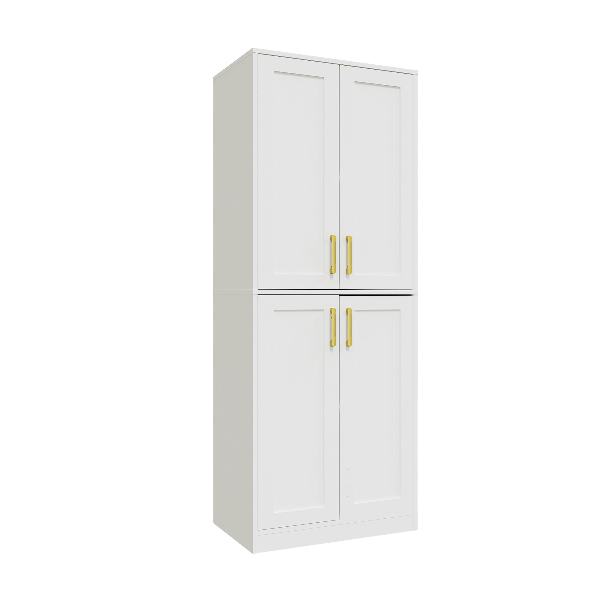 Storage Cabinet, Kitchen Cabinet with Doors & Shelf, Tall Storage Cabinet for Bathroom,