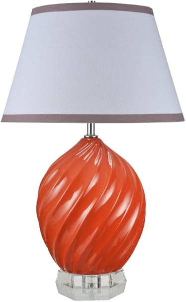 40044-2, 26 1/2" High Traditional Ceramic Table Lamp, Daffodil Yellow
