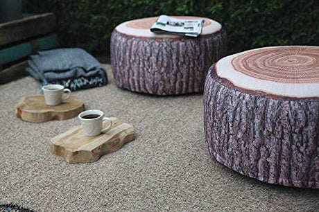 BK014 Outdoor Poufs Garden Seat, Tree Trunk Medium