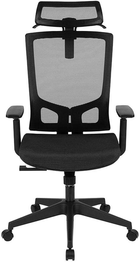 Ergonomic Mesh Office Chair with Synchro-Tilt, Pivot Adjustable Headrest, Lumbar