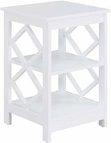 Diamond End Table, Gray