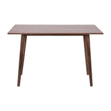 Hatfield Mid-Century Modern Dining Table - Dark Walnut Engineered Wood Kitchen Table