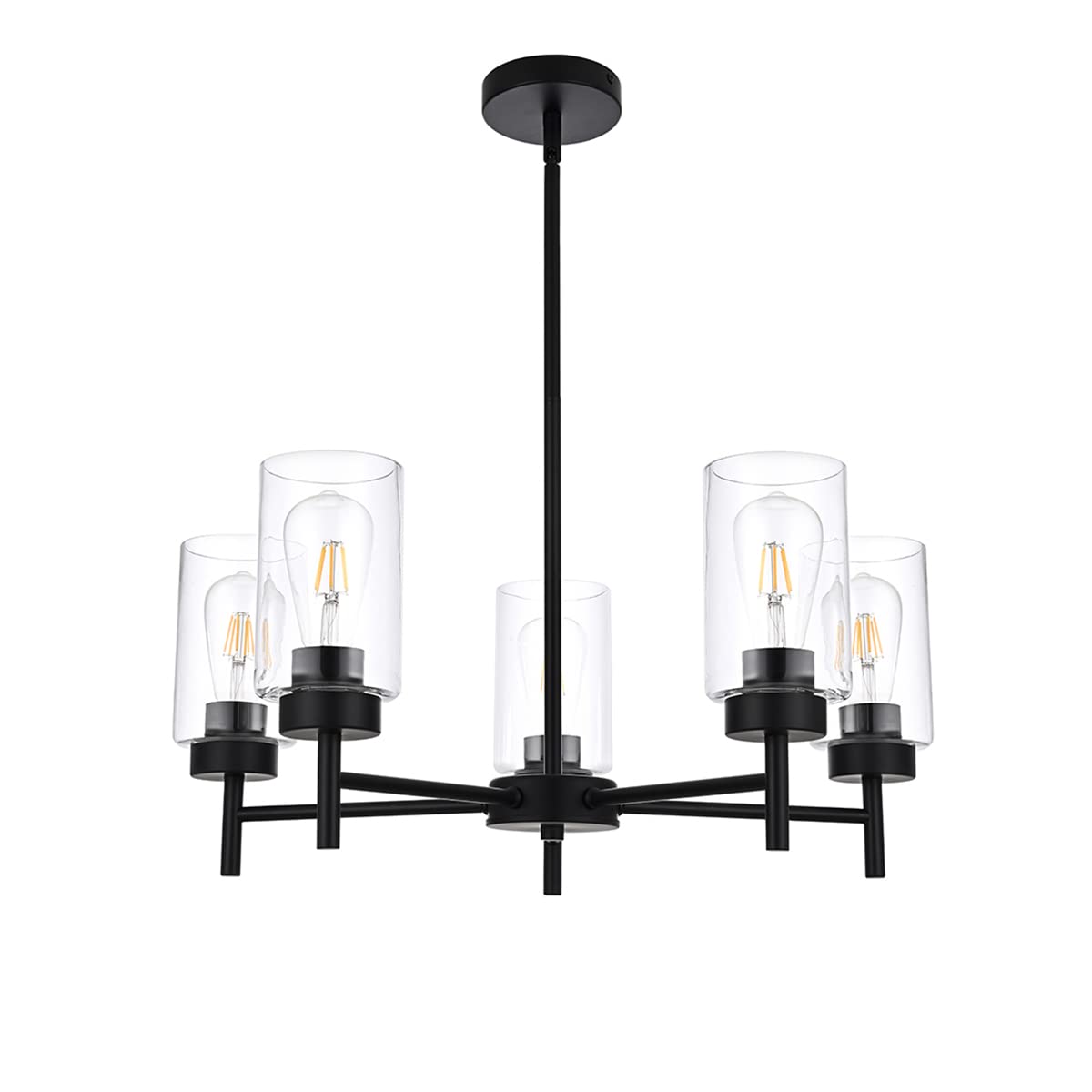 5-Light Farmhouse Chandelier for Dining Room Kitchen Island