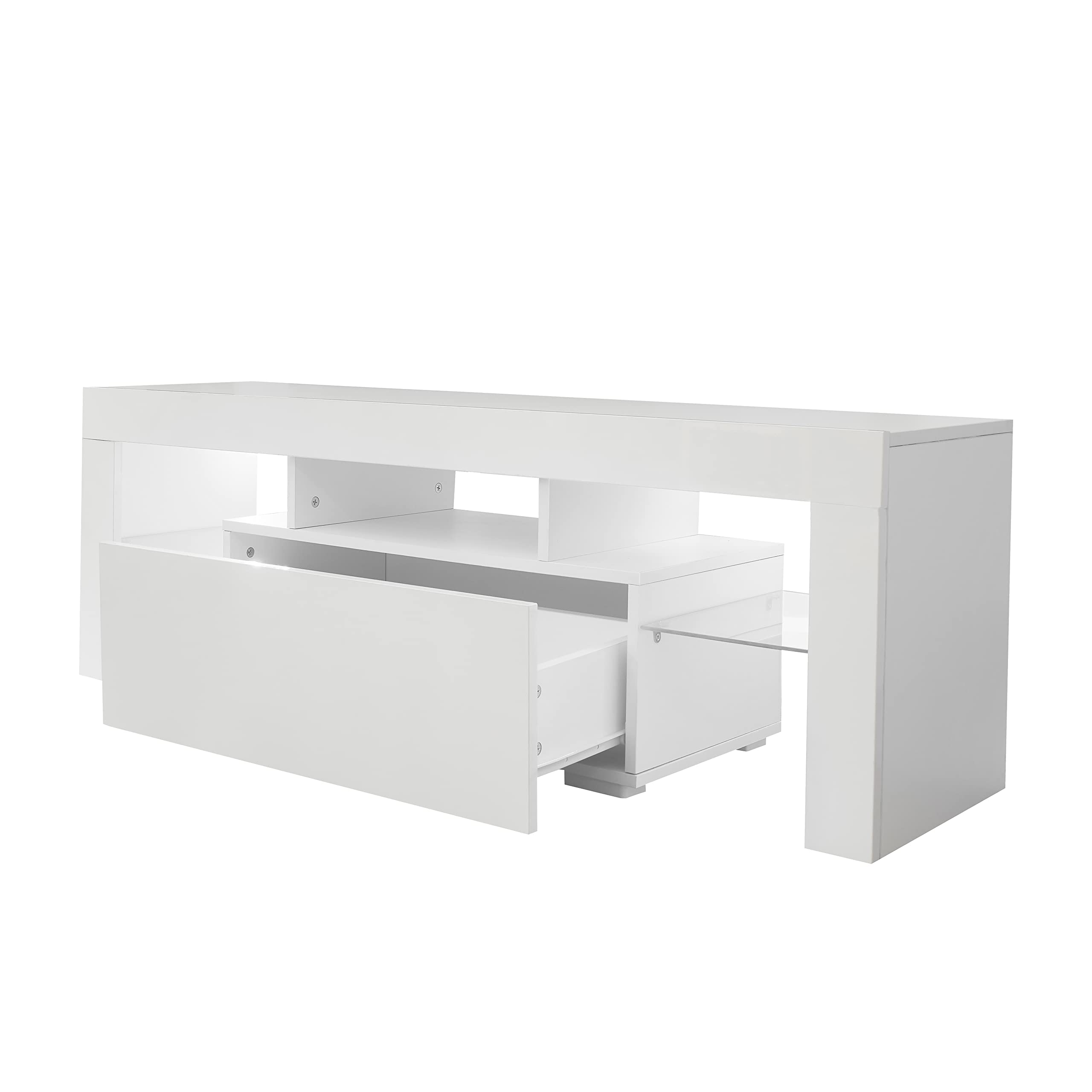 TV Stand for Televisions up to 55 Inchs,Modern Entertainment Center with Storage Drawer