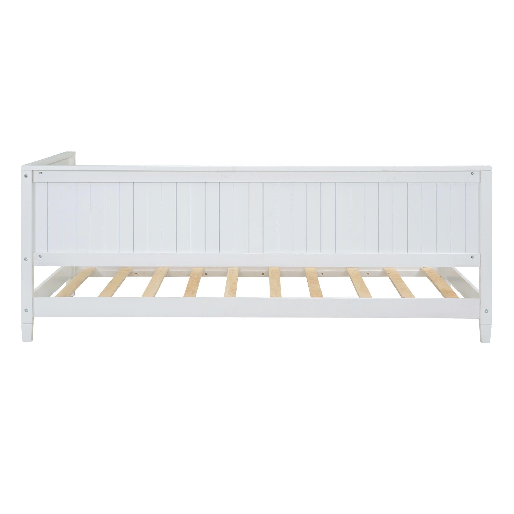 Wood Daybed for Comfort & Versatility, Perfect Sofa Bed Design, Classic White Finish