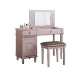 Alice Flip Up Mirror Vanity Set, Rose Gold