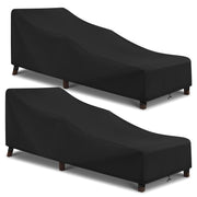 Waterproof Patio Chaise Lounge Cover, 2 Pack of Pool Lounge Chair Covers for