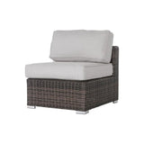 9-Piece Wicker/Rattan Sectional Set in Espresso