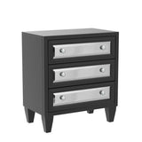 Home Marlon Black Mirrored 3-drawer Chest