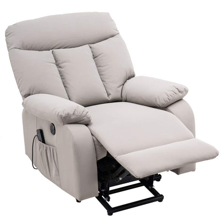 Massage Recliner Chair Electric Power Lift Recliner Chair Sofa PU Leather Modern Rocker