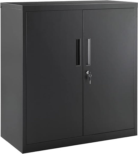 Garage Cabinet, Metal Storage Cabinet with Doors and Shelves, for Home Office