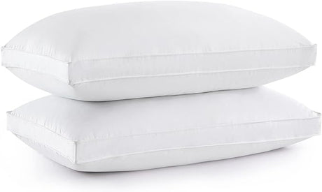 Goose Feathers and Down White Pillows with 100% Cotton Cover, Bed Sleeping Hotel