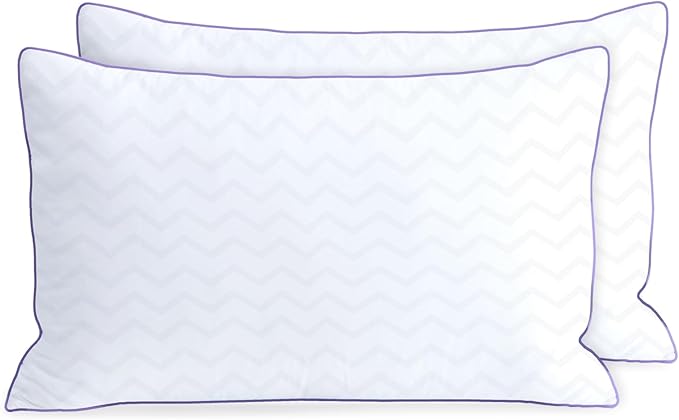 Bed Pillows Queen Size Set of 2,Hotel Collection Pillows for Side and Back Sleepers