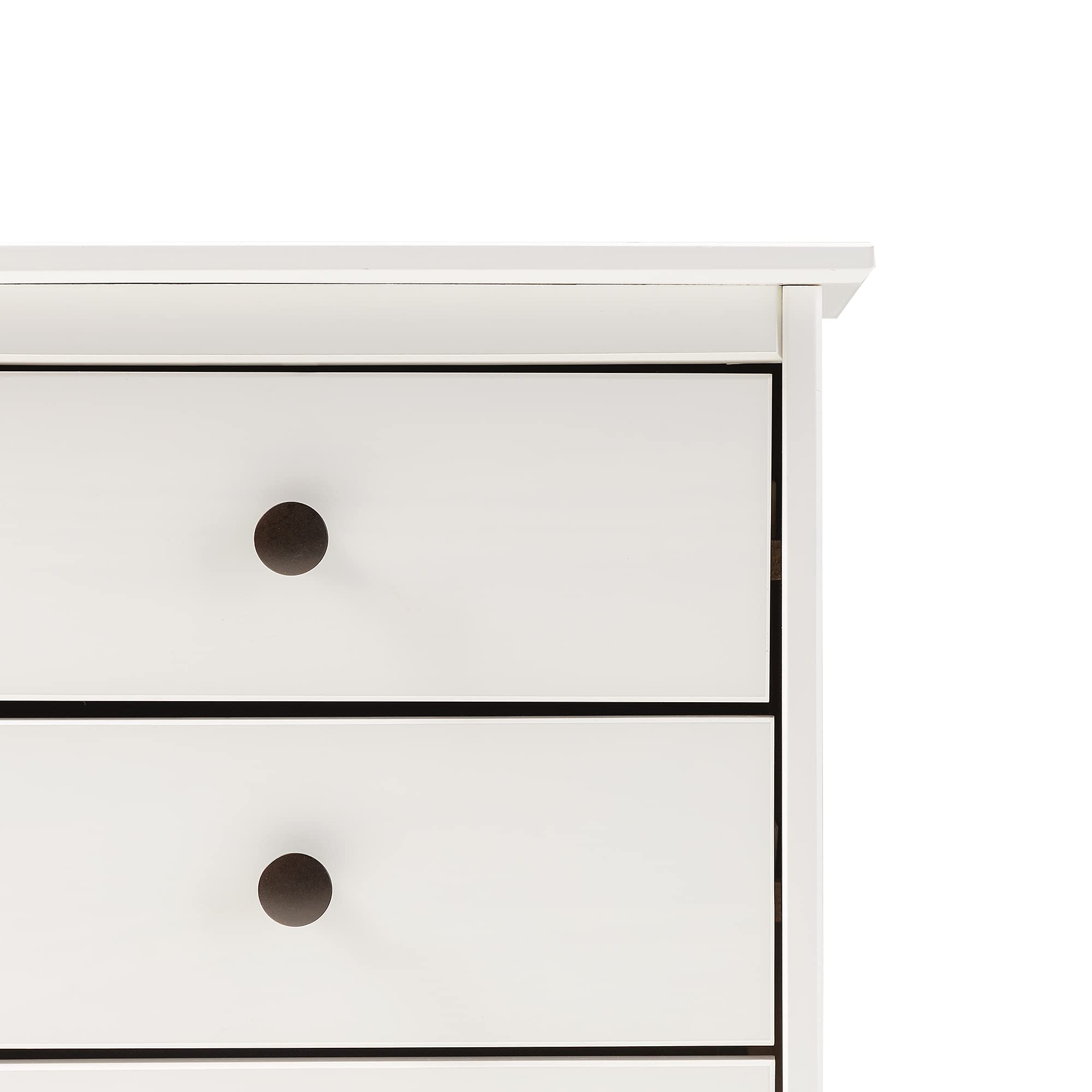 Traditional Wood 3 Drawer Nightstand Side Table Bedroom Storage Drawer and Shelf