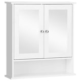 Bathroom Medicine Cabinet, Hanging Storage Cabinet with Double Mirror Doors