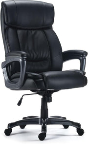 Lockland Bonded Leather Big & Tall Managers Chair, Black (58067)