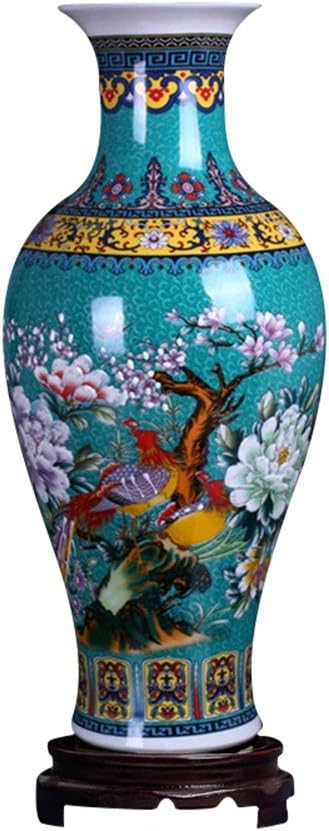 Large Fishtail Ceramic Floor Vase,Flower Vase Handmade Home Decorative Vase