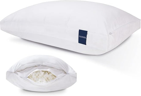 Pillows Queen Size Set of 2, Hybrid Shredded Memory Foam Pillow