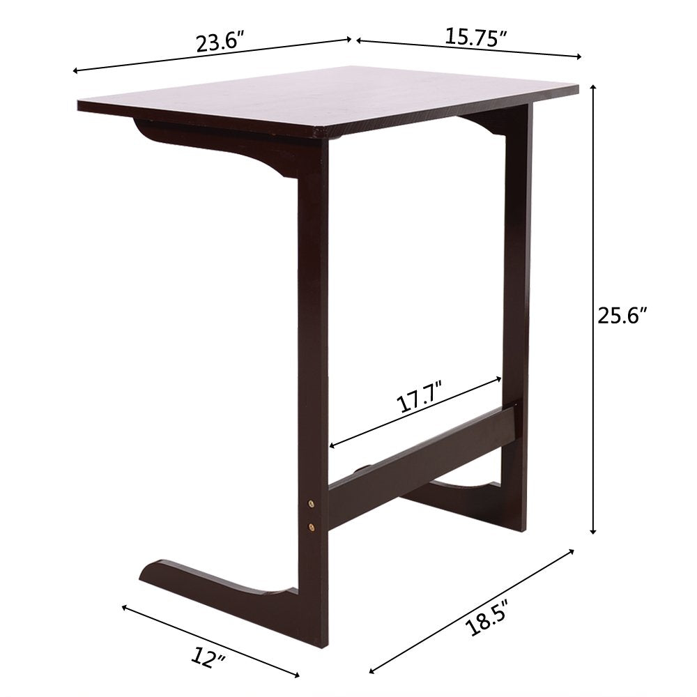 Bamboo Sofa Side Table Tv Tray Table Bamboo End Table Modern Wood Couch Table End