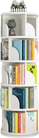 Bookshelf,Rotating 360 Degrees Kids, Floor-Standing Storage Shelf, Kids and Toy