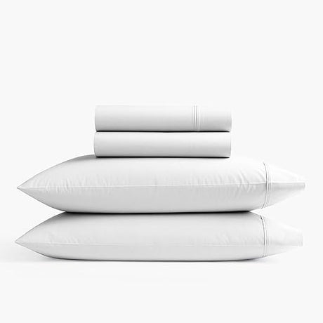 600 Thread Count Cotton Rich Queen Size Sheets Set White