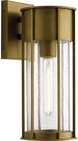 Camillo 15 Inch 1 Light Wall Light with Clear Seeded Glass in Black